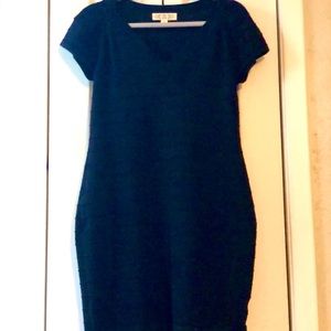 Pink Rose fitted stretch Little Black Dress